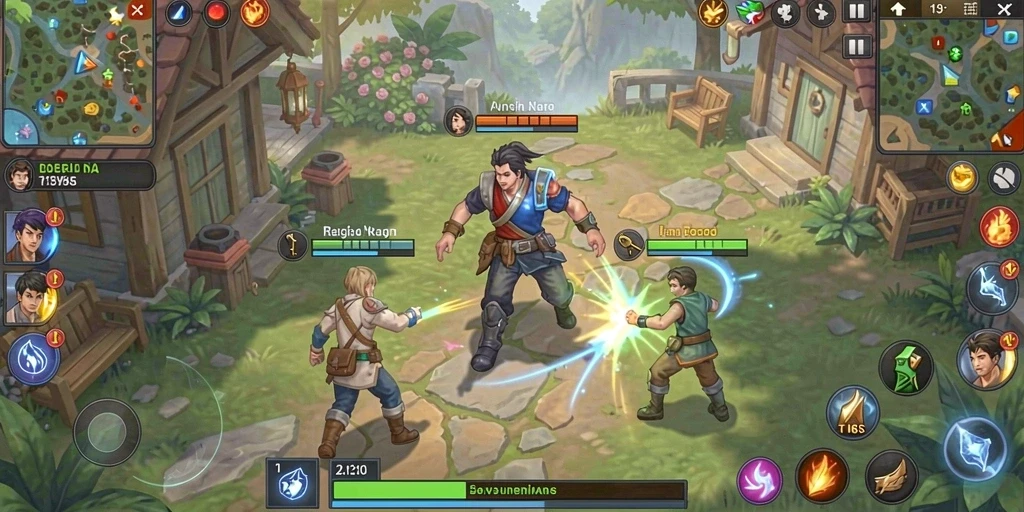 Screenshot memperlihatkan karakter utama dalam aksi.