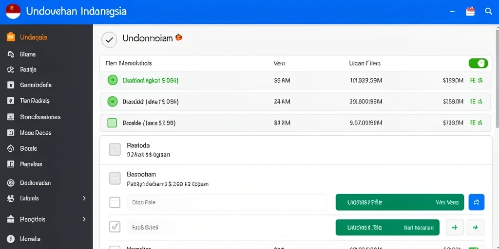 Tampilan antarmuka yang intuitif dan user-friendly.