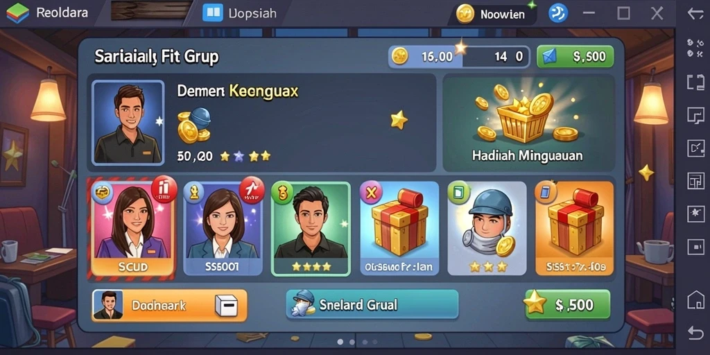 Tampilan utama aplikasi HAPPYBET188 yang menarik.