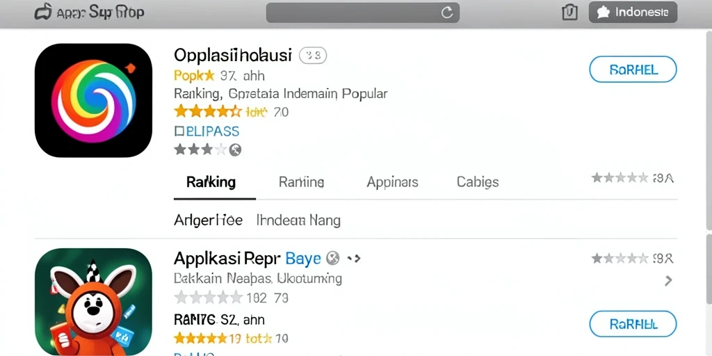 Layar utama menampilkan karakter yang menarik.